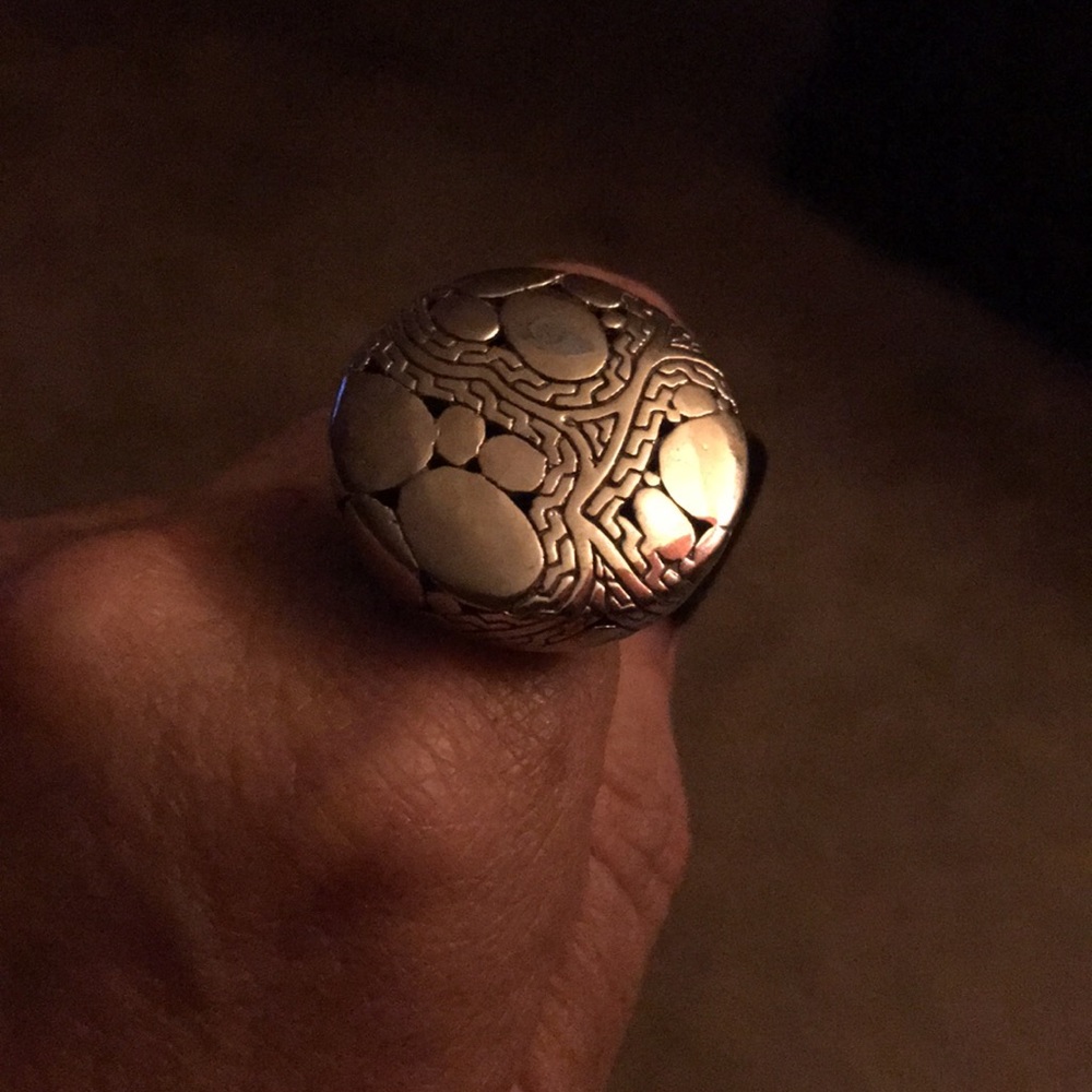 Round Silver Ring - image 3